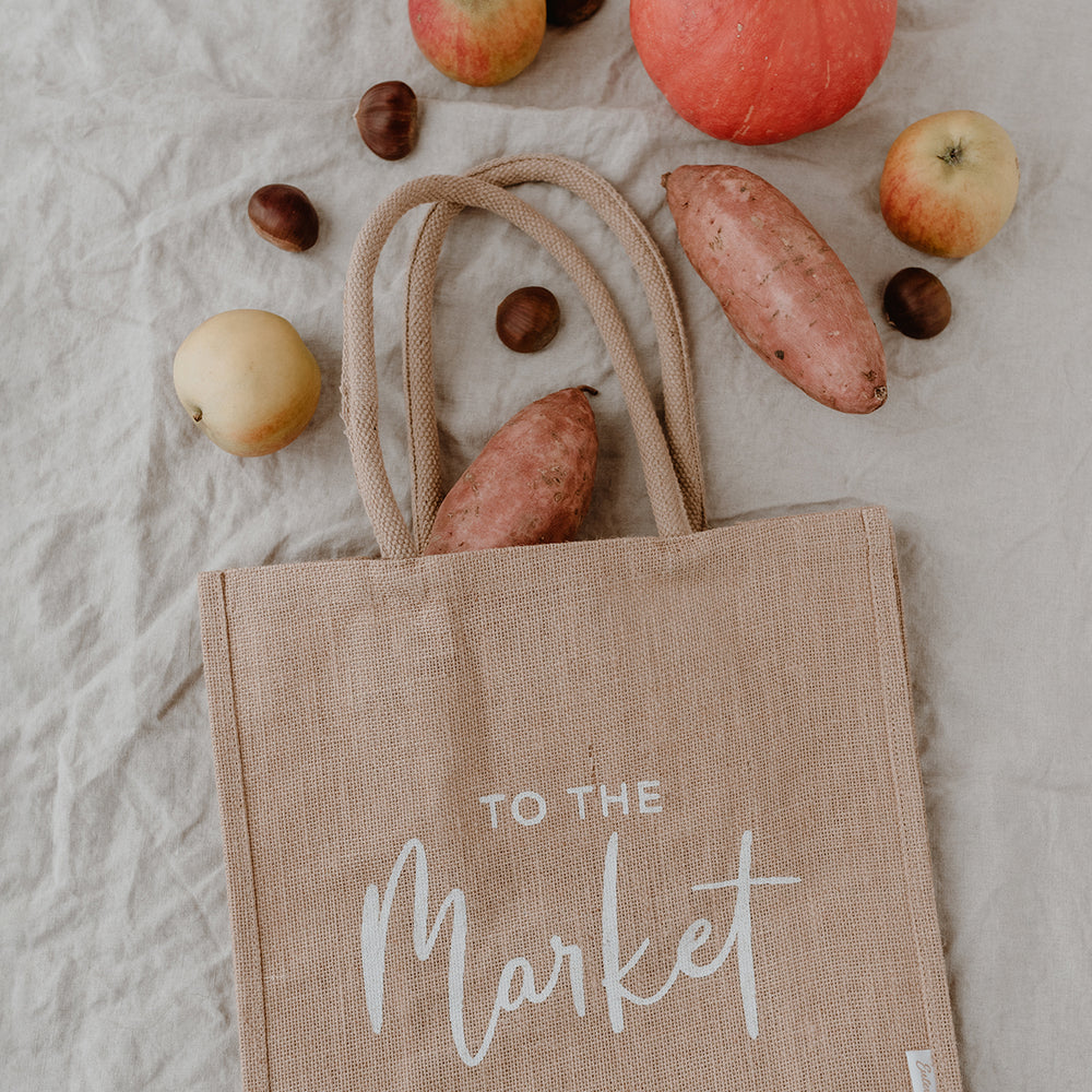 Cabas en jute To the market