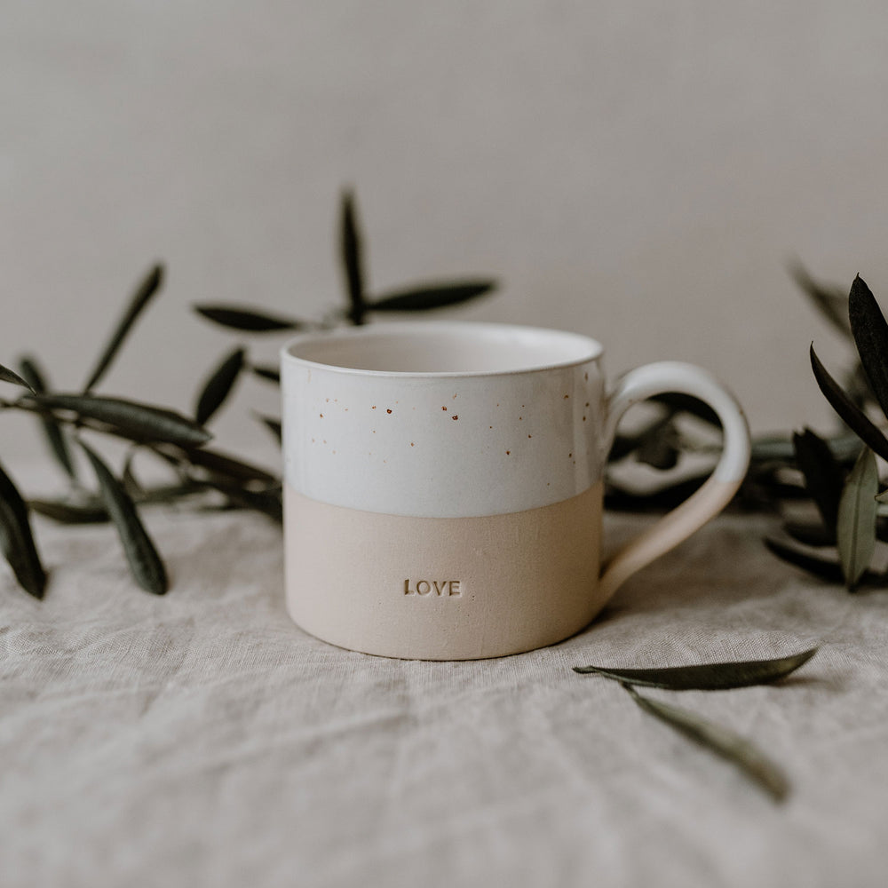 Tasse en grès Love