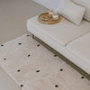Tapis couloir tissé à pois 200x70cm