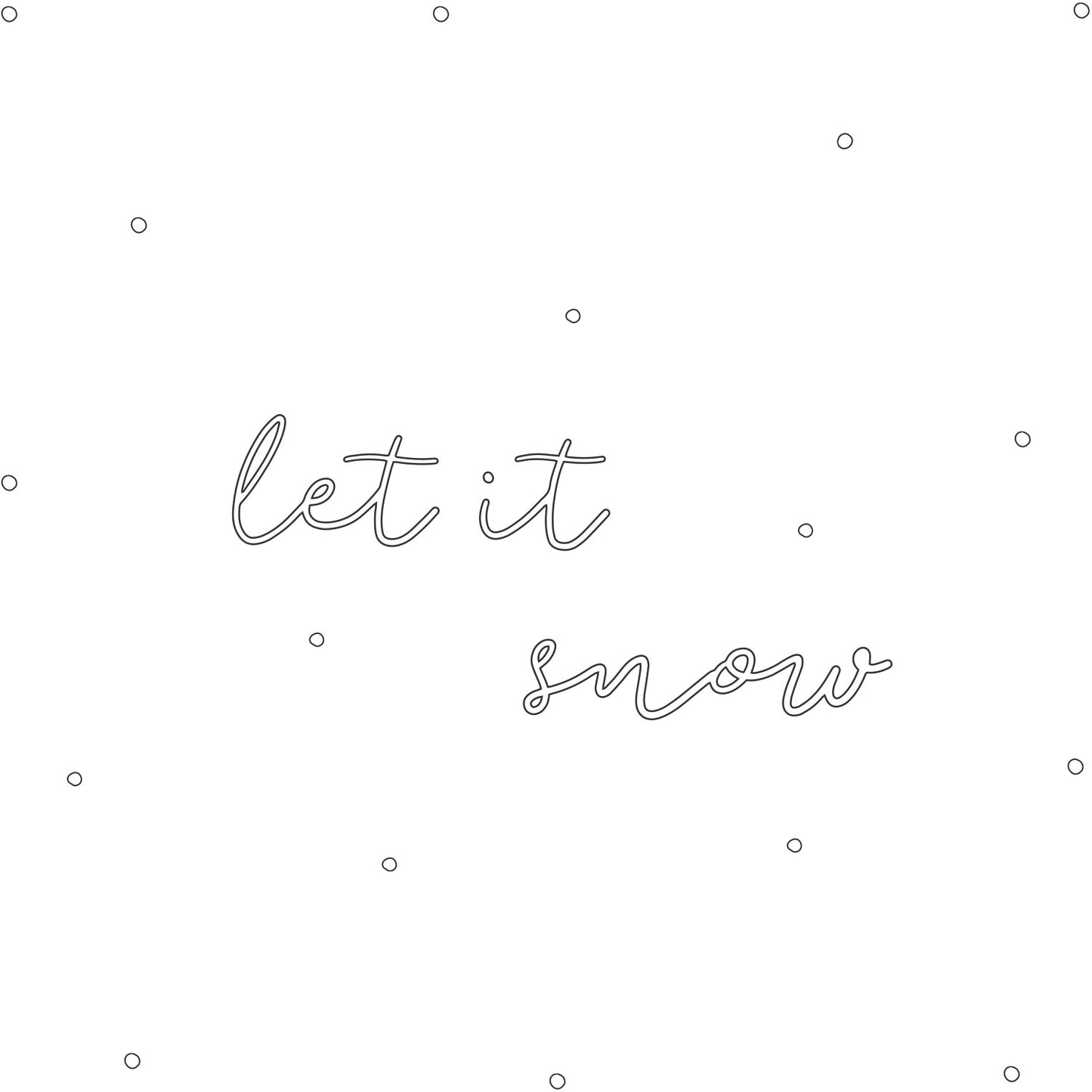 Sticker mural Let It Snow