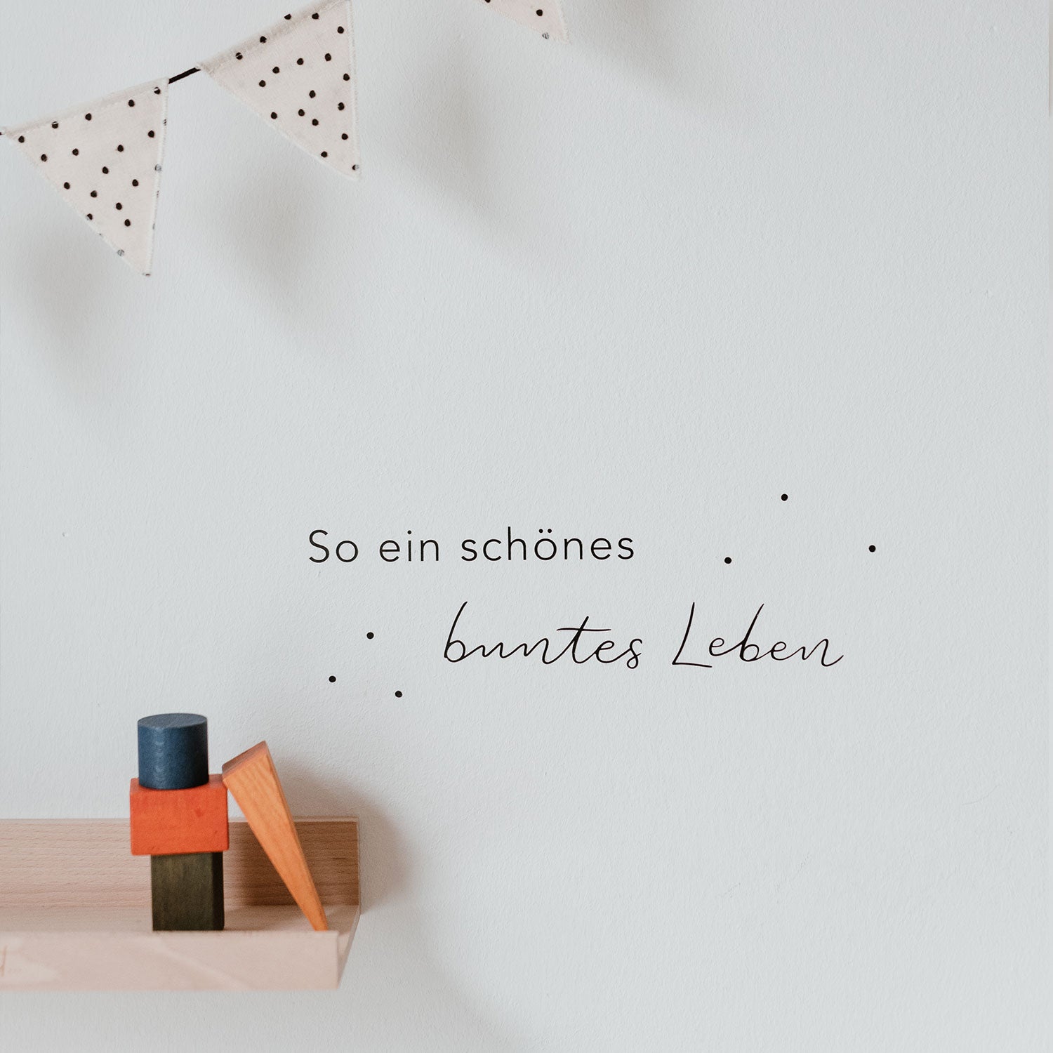 Wandsticker Buntes Leben