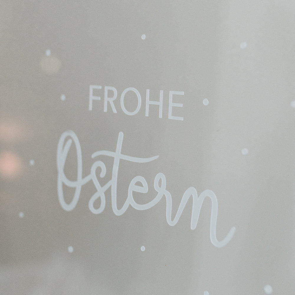 Autocollant mural "Frohe Ostern/Joyeuses Pâques"